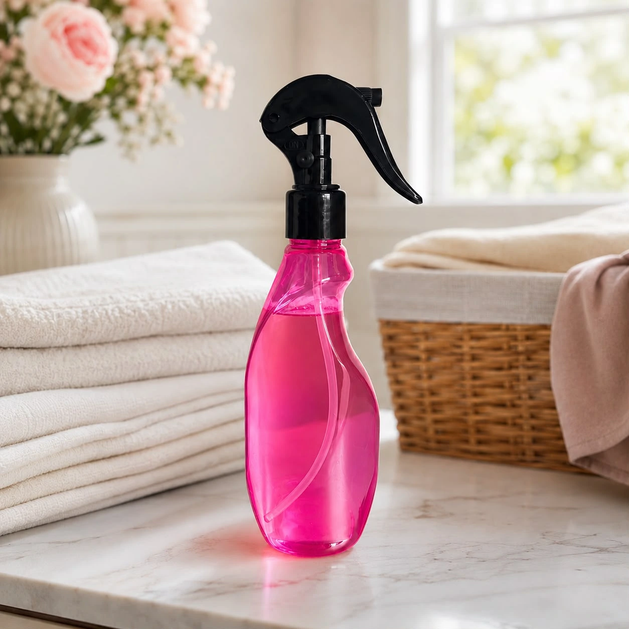 Botella Trigger Rosa 250 ml — Sugerencia de uso