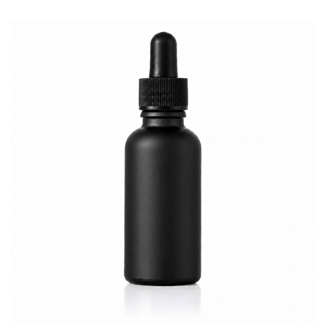 Frasco Gotero Frost Negro 30 ml